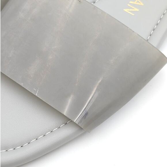 Stuart Weitzman Summer Flat Sandals Slip-On Women's Gray Size US7.5B EU38 - Picture 7 of 12